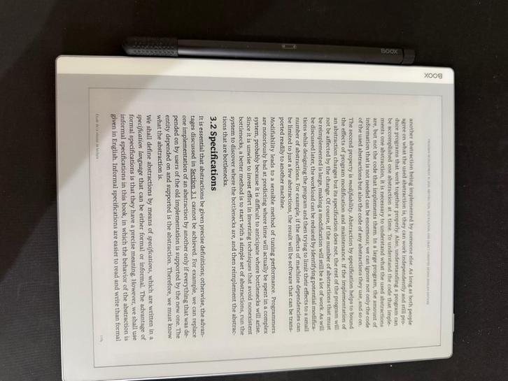 Tablette e-ink BOOX Go 10.3 avec stylet et coque (2025), Computers en Software, E-readers, Zo goed als nieuw, 10 inch of meer