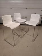 3 barkrukken, Huis en Inrichting, Barkrukken, Ophalen, Draaibaar, Zo goed als nieuw, Metaal