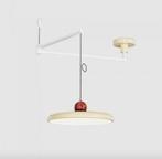 Nieuw in doos! Moderne Hanglamp met Zwenkarm HL885 rood beig, Ophalen, Nieuw