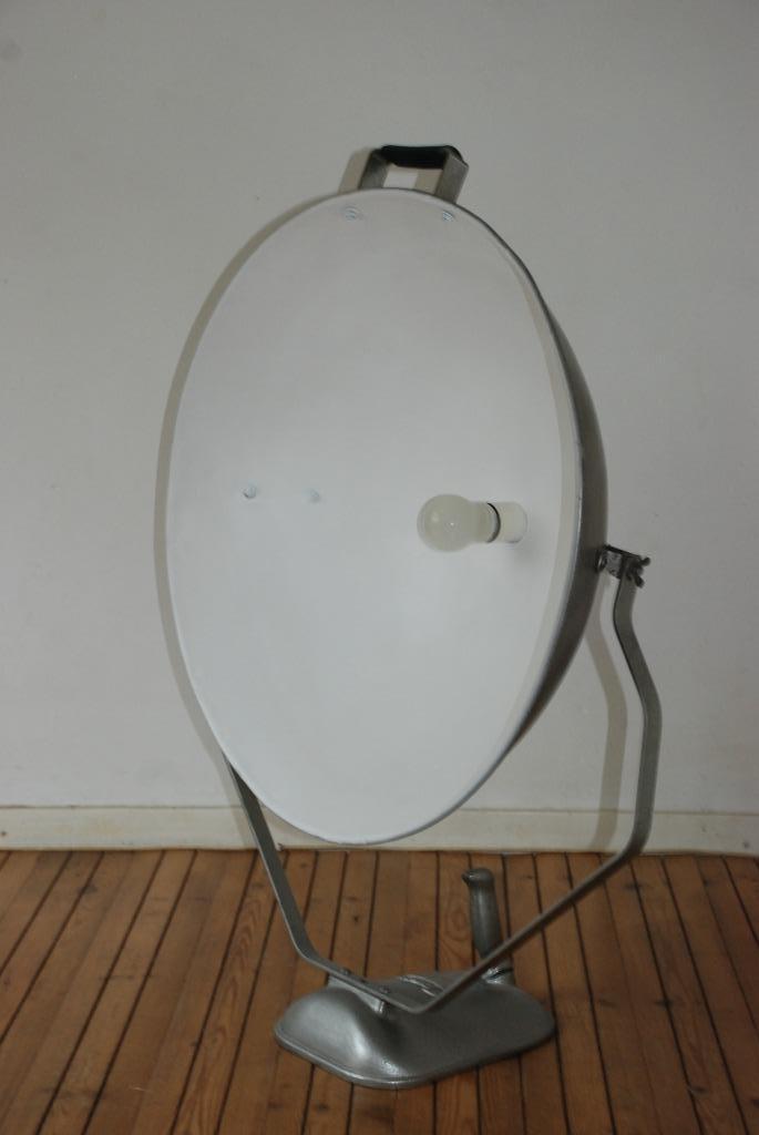 vintage fotolamp floor breedstraler, Huis en Inrichting, Lampen | Vloerlampen, Gebruikt, Minder dan 100 cm, Metaal, Ophalen