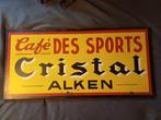 Cristal Alken emaille uithangbord, Ophalen, Gebruikt, Reclamebord, Plaat of Schild