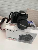 Canon EOS 450D met 3 lenzen, batteryset, zonnekap en tassen, Audio, Tv en Foto, Fotocamera's Digitaal, Ophalen, Zo goed als nieuw