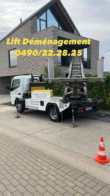 7/7 LIFT + 20m3 VERHUISWAGEN 📞0490 22 28 25📞 