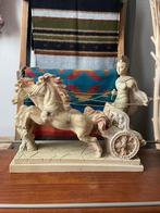 gladiator met paarden beeld, Antiek en Kunst, Ophalen