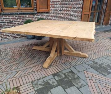 Eiken eettafel GRATIS LEVERING, Tuin en Terras, Ophalen of Verzenden, Zo goed als nieuw, Vierkant
