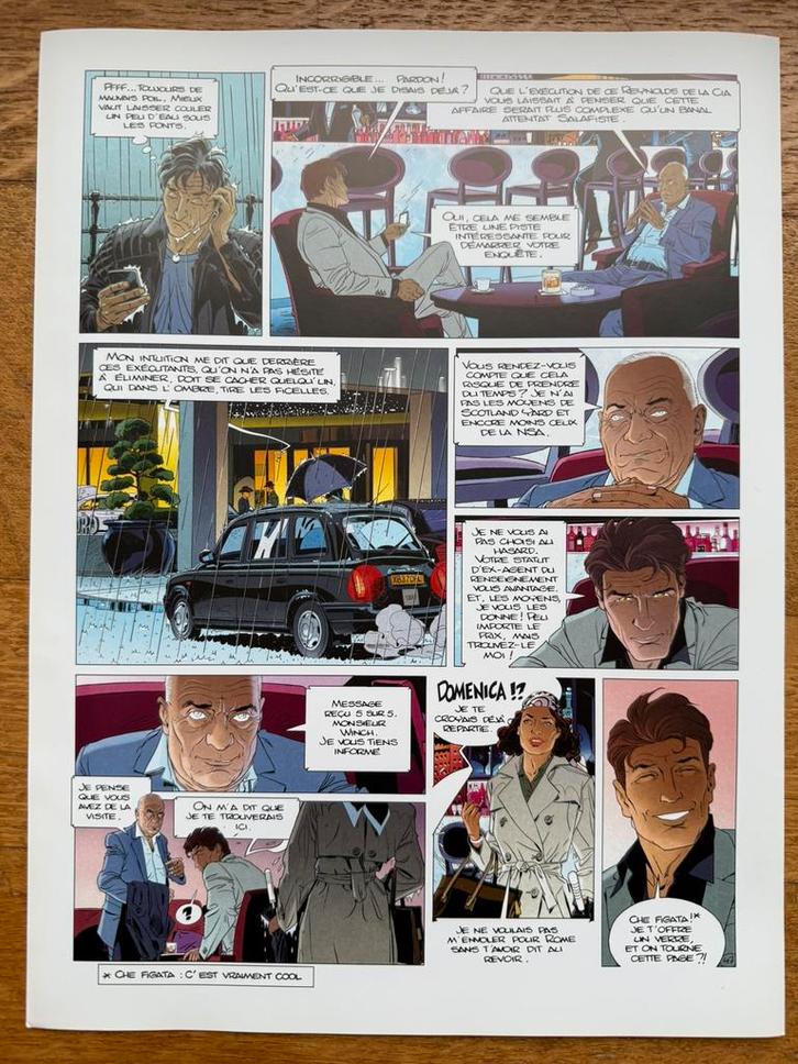 Ultra rare page 47 de Largo Winch. Album 20 secondes., Livres, BD, Comme neuf, Enlèvement ou Envoi