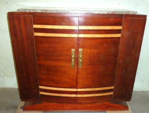 Art Deco Dressoir mahonie met marmer blad, Antiek en Kunst, Antiek | Meubels | Kasten, Ophalen