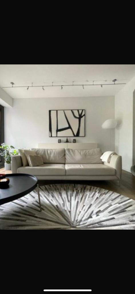Boconcept Fargo design leer zetel 2.5 personen, Huis en Inrichting, Zetels | Zetels, Zo goed als nieuw, Rechte bank, Overige maten