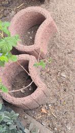 Betonnen bloembak - stapelbaar - 2 soorten, Tuin en Terras, Bloembakken en Plantenbakken, Ophalen, Gebruikt
