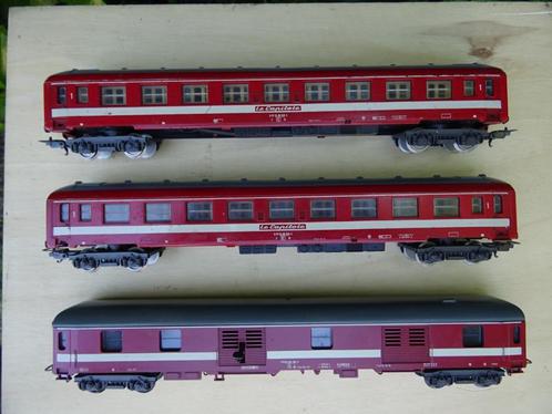 Lot Franse wagons - Lima - HO, Hobby en Vrije tijd, Modeltreinen | H0, Gebruikt, Wagon, Gelijkstroom, Lima, Ophalen of Verzenden
