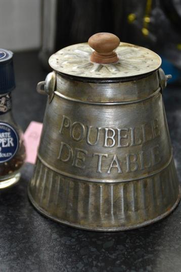 Tafelafvalbakje / Tafelvuilbakje - Poubelle de Table - Lande, Neuf, Moins de 10 litres, Moins de 50 cm, Enlèvement ou Envoi