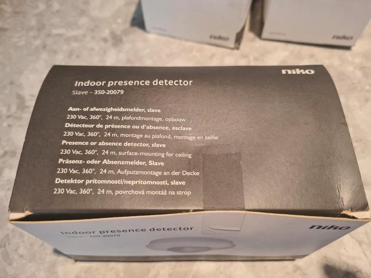 5x Niko Indoor Presence detector slave 350-20079, Doe-het-zelf en Bouw, Elektriciteit en Kabels, Nieuw, Overige typen, Ophalen of Verzenden