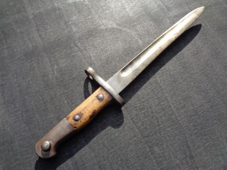 Turkse M1935 Mauser bajonet zonder schede, Verzamelen, Militaria | Algemeen, Landmacht, Mes of Dolk, Ophalen of Verzenden