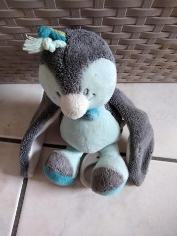 knuffel noukie,s muziekdoos pinguin (doos 59), Kinderen en Baby's, Ophalen of Verzenden, Zo goed als nieuw
