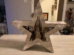 Kerst Houten Kerstster (Licht) (23 cm), Diversen, Ophalen of Verzenden, Zo goed als nieuw