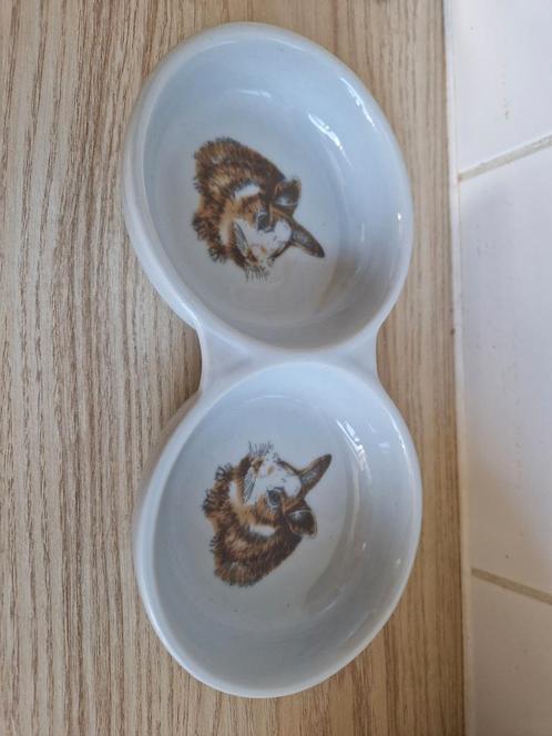 Dubbele, stenen eetkommetjes, Dieren en Toebehoren, Knaagdieren en Konijnen | Toebehoren, Zo goed als nieuw, Ophalen of Verzenden