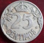 SPANJE /ESPAGNA ; 25 CENTIMOS 1925 KM 740 SCHAARS, Verzenden, Overige landen, Losse munt