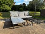 Tuinset Loungeset Aluminium met kussens, Ophalen, 4 zitplaatsen, Aluminium, Loungeset