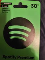 Spotify premium redeem kaart (waarde 30€), Tickets en Kaartjes