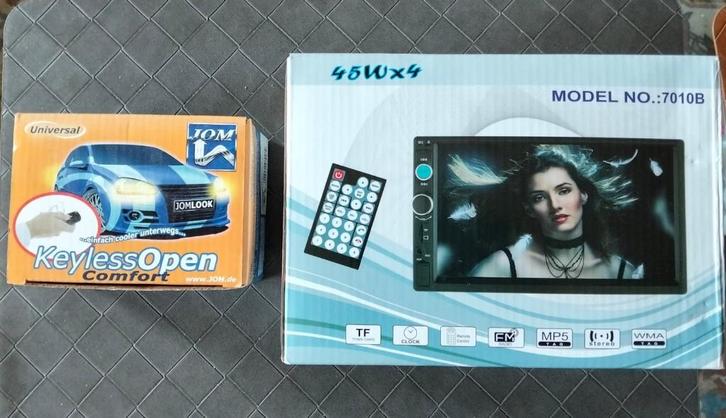 7" Car MP5 Player touch screen en setje voor keyless entry, Auto diversen, Auto-accessoires, Nieuw, Ophalen