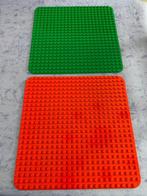 Set van 2 grote DUPLO LEGO-platen, Duplo, Gebruikt, Ophalen of Verzenden, Losse stenen