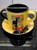 Nem Tours Le chat noir 2 koffiekoppen zeldzaam, Ophalen of Verzenden, Zo goed als nieuw, Porselein, Kop en/of schotel