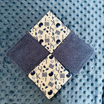 Set van 4 babydoekjes - handgemaakt  beschikbaar voor biedingen