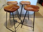 design barkrukken / tabourets, Huis en Inrichting, Barkrukken, Ophalen, 60 tot 90 cm, Zo goed als nieuw, Metaal