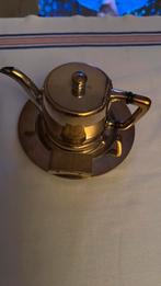 Zilveren Koffiekan met schotel en pillendoos, Antiek en Kunst, Ophalen