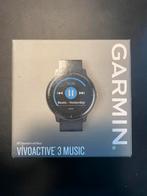 Garmin Vivoactive 3 Music - Black, Handtassen en Accessoires, Smartwatches, Verzenden, Zwart, Garmin, Zo goed als nieuw