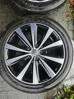 4 zwarte zilver 16" wielen origine VW Polo 6C1 6R1 2009-2017, Auto-onderdelen, Ophalen, Velg(en), 16 inch, Personenwagen