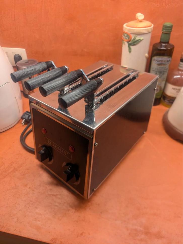 Euromax professionele croque monsieur toestel, Elektronische apparatuur, Broodroosters, Zo goed als nieuw, Meer dan 8 standen