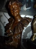 Bronze antieke buste Georges Van Der Straeten, Antiek en Kunst, Ophalen of Verzenden, Brons