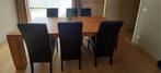 eetplaats teak, Huis en Inrichting, Complete eetkamers, Ophalen, Zo goed als nieuw, 4 tot 6 stoelen