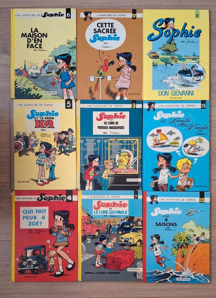 COLLECTION BD sophie de Jidéhem Edition Dupuis EO BDM, Livres, BD, Comme neuf, Série complète ou Série, Enlèvement ou Envoi