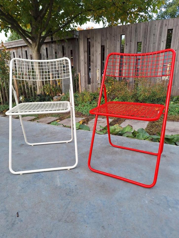 2 design klapstoelen - Niels Gammelgaard, Tuin en Terras, Tuinstoelen, Ophalen of Verzenden