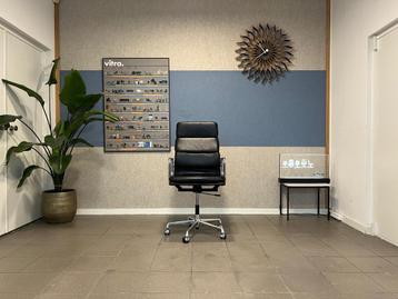 Vitra | Eames | EA219 | Zwart leder | 1x beschikbaar voor biedingen
