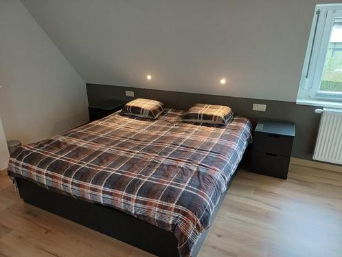 slaapkamer, Huis en Inrichting, Slaapkamer | Bedden, Nieuw, Tweepersoons, 180 cm, 200 cm, Overige materialen, Zwart, Ophalen