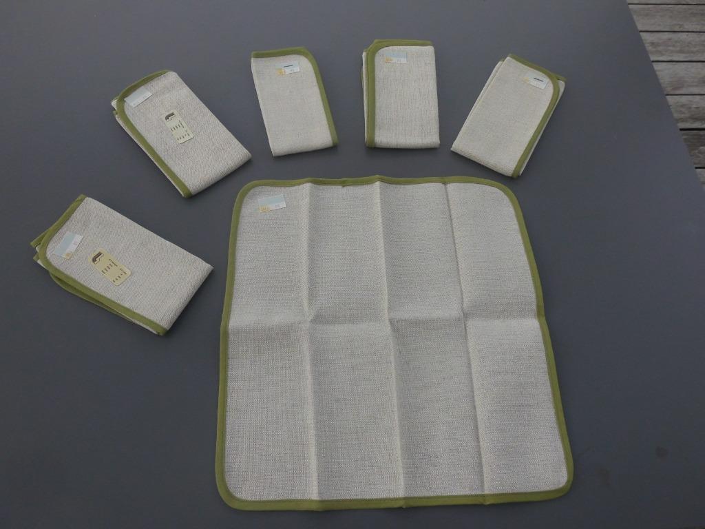 6 Servetten 35 X 35 cm Linnen/Katoen NIEUW, Ophalen of Verzenden, Nieuw, Vierkant, Binnen