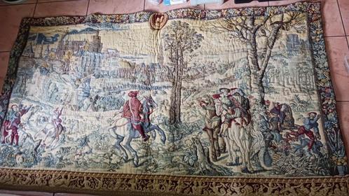 WANDTAPIJT 190 X112 CM Mille Fleurs Brugge, Antiek en Kunst, Antiek | Tapijten, Tafelkleden en Textiel, Ophalen of Verzenden