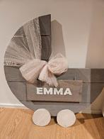 Geboortebord steigerhout, Kinderen en Baby's, Kraamcadeaus en Geboorteborden, Ophalen, Zo goed als nieuw, Geboortebord