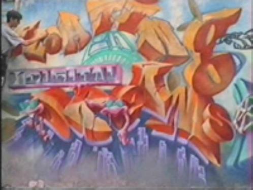 graffiti DUCK wie katoen floating in digital dreams 1995, Antiek en Kunst, Kunst | Overige Kunst, Verzenden