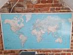 Vintage grote wereldkaart (1982), Ophalen of Verzenden, Aardrijkskunde