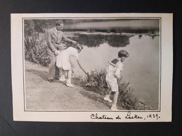 Postkaart Koningshuis België Koning Leopold III Laken 1939, Verzamelen, Koningshuis en Royalty, Gebruikt, Kaart, Foto of Prent