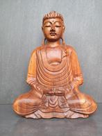 Houten Boeddha/handgemaakt/Dhyāna Mudra - 42 cm/Azië, Ophalen of Verzenden, Nieuw