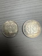2 x 100 frank zilver, Postzegels en Munten, Munten | België, Ophalen, Zilver