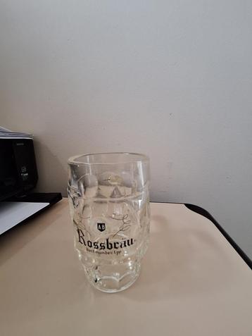 bierglas bierpull rossbrau, Verzamelen, Biermerken, Ophalen of Verzenden, Zo goed als nieuw, Glas of Glazen