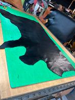 Zwarte kleur halve kalfs huid 1.3mm dik iets stug&glad A 531, Enlèvement ou Envoi, Comme neuf