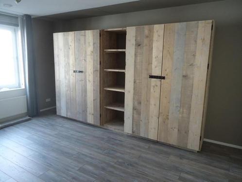 Inbouwkasten van steigerhout, maatwerk, Huis en Inrichting, Kasten | Kleerkasten, Nieuw, Ophalen of Verzenden