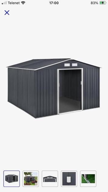 Tuinschuur metaal nieuw in verpakking beschikbaar voor biedingen
